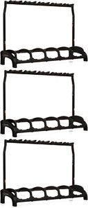 K&M Guardian 5 Guitar Stand, Version 2 - Black (3-pack) Value Bundle