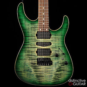 NEW TOM ANDERSON ANGEL ELECTRIC GUITAR QUILT MAPLE CAJUN KEY LIME BURST FINISH
