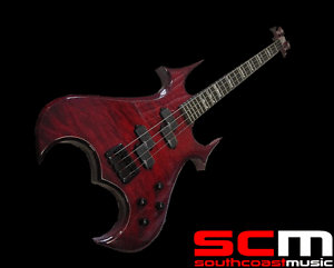 RRP$1799 BC RICH 4 STRING ZOMBIE ELECTRIC BASS GUITAR ONYX ACTIVE EQ NEW