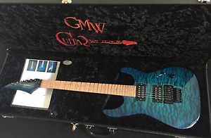 GMW Guitarworks SS Thru Neck Model In Chlorine Quilted Maple