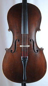 A good German cello ca. 1875 + cello case