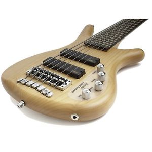 Warwick RockBass Corvette Basic 6-String Active Fretted Bass (Natural Satin)