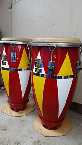 Fiberglass Conga 11.75’’ and super tumba 14” set 30 ¾” tall