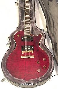 Epiphone Les Paul Custom GX Prophecy Black Cherry Flamed Maple Top Gold Hardware