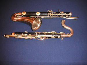 VINTAGE LEBLANC PARIS BASS CLARINET - GRENADILLA WOOD - PROFESSIONAL LEVEL