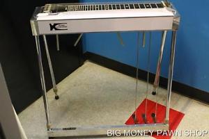 RARE KLINE S-10 PEDAL STEEL GUITAR 4 KNEE 3 FOOT PEDALS WHITE KEYLESS TUNERS