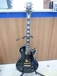 GRECO EGC Les Paul Custom Type Japan Vintage 1990 Black Electric Guitar