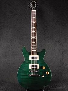 Gibson Les Paul Standard Doublecutway -Transparent Green- Used  w/ Hard case