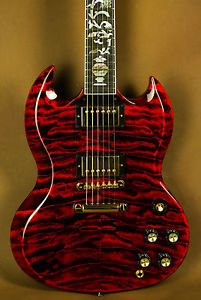Gibson Les Paul SG Tree of Life Ultima Fire Tiger Quilt Electric Guitar