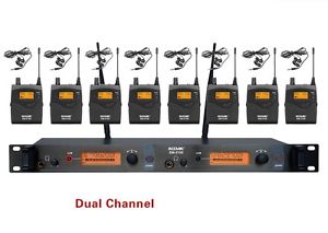 ACEMIC EM-2100 8 transmitters 100M UHF 928MHz Wireless In Ear Monitor System