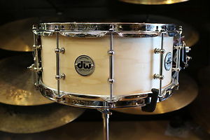 DW Drum Workshop 6x14 Collectors Series Snare Drum Satin Oil, Tube Lugs, Chrome