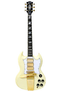 Gibson SG Custom Maestro - Classic White - Heavy Aged
