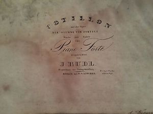 J.RUDL  PIANO CLASIC MUSIC SHEET BERLIN GERMANY ALL PAGE!!!