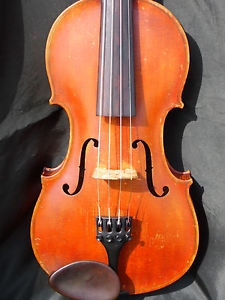 Schöne, alte Geige mit Zettel:  Andr. Guarnerio, Cremonensis 1705