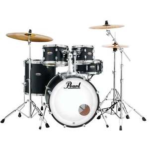 Pearl 22 Rock Fusion Decade Maple Drum Kit Black With Stands (or without)