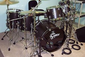 Gretsch Renown Maple Drums - Ebony Satin - Perfect Condition!