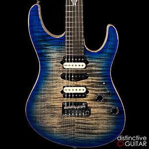 NEW SUHR CUSTOM MODERN HAND SELECTED FLAME MAPLE TOP OCEANSIDE BURST FINISH
