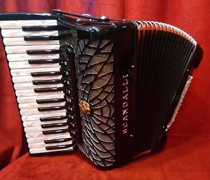NEW Scandalli Piano Accordion Black Air Junior 34/72 4/4 LMMM Made in Italy