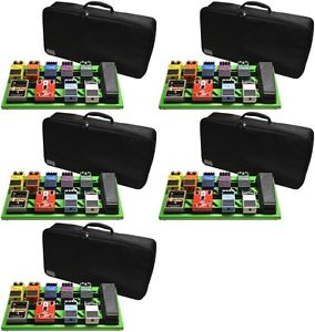 Gator GPB-BAK-GR - Green Aluminum Pedal Board; Large w/... (5-pack) Value Bundle