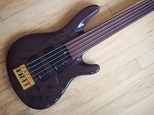 1997 Yamaha TRB-5F Fretless 5 String Active Electric Bass Guitar Lined w/ Case