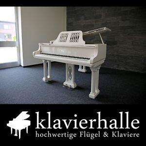 Ibach Design Flügel, 160cm, weiß poliert ★ in exklusiver Silber/Chrom Optik