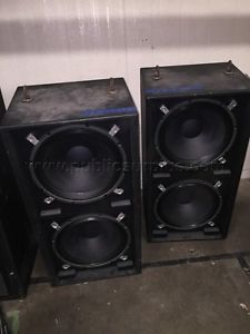 Elf D18E-1 dual 18" bag end Speaker pair