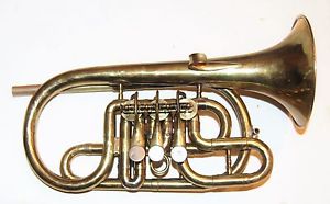Cornet by Hall and Quinby side Action Rotary Valves 1865 to 1870