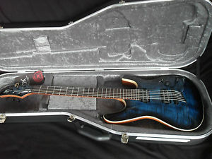 Mayones Setius GTM6 6 string electric guitar - Transparent Dirty Blue gloss