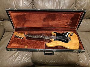 Vintage 1977 Fender Stratocaster Electric Guitar USA Natural W/ Original Case