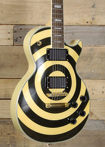 Epiphone Zakk Wylde Bullseye Les Paul Custom Plus Electric Guitar Antique Ivory