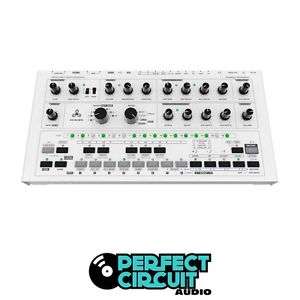 Abstrakt Instruments Avalon Bassline Synth WHITE / GREEN - NEW - PERFECT CIRCUIT