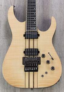 Schecter Banshee Elite-6 FR S Guitar, Natural, Floyd Rose, Flame Maple +Cable