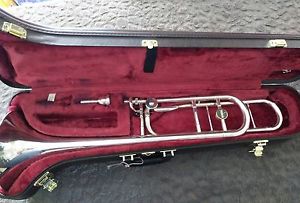 YAMAHA YSL8820 "XENO" SILVER PLATED TROMBONE. MADE IN JAPAN. IN GREAT CONDITION!
