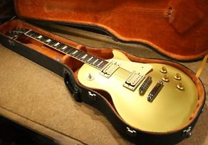 Fernandes Burny Gold Top FLG-70GT Used FREE SHIPPING w/ Hard case