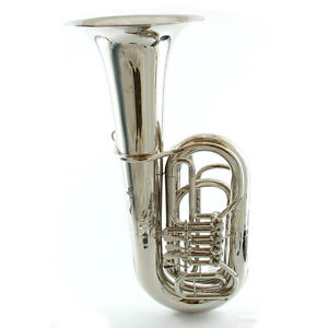 Schiller American ROTARY VALVE  BB TUBA NICKEL PLATED