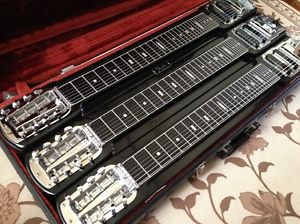 Fender Stringmaster Triple Neck 8-Strings Lap Steel Super Rare w/HC