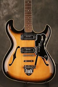 RARE 1963-'64 Ampeg BURNS TR2 solid carved top/back Sunburst