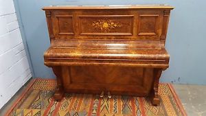 Reconditioned Antique Walnut Overstrung Piano. Can deliver anywhere in UK