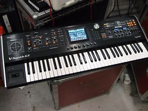 Roland V-Synth GT Version 2.0 61-key Elastic Audio Synth with custom flight case