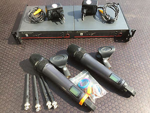 2x Sennheiser EW 165 G3 Funkstrecken mit Rackmount und SKM 865 Handsender C-Band