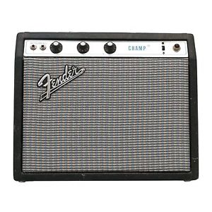 Vintage 1972 Fender Silverface Champ Tube Guitar Amplifier Combo