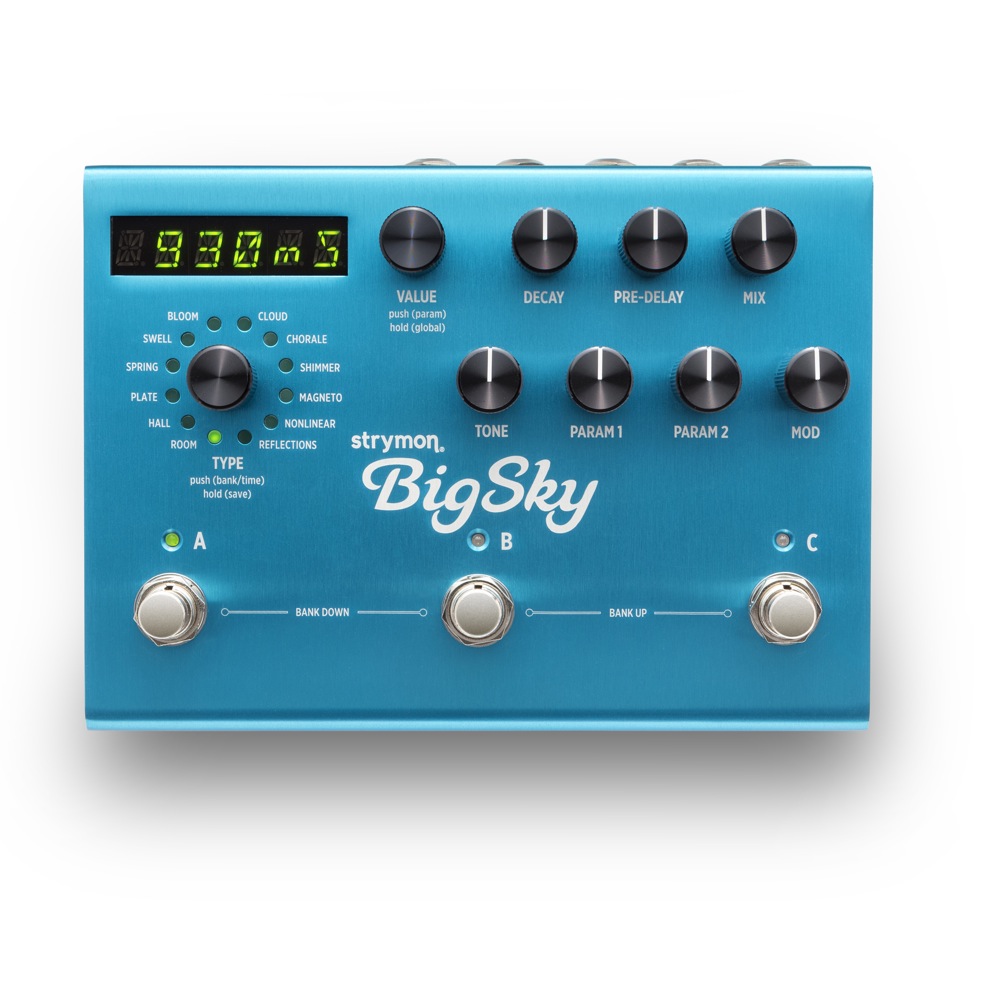 strymon BigSky MULTIDIMENTIONAL REVERB Guitar Effect Pedal