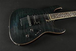 Schecter Guitar Research C-1 Classic Electric Guitar, See-Thru Blue