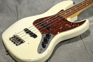 Fender 1964 Jazz Bass Relic Olympic White Electric Bass Guitar Free shipping