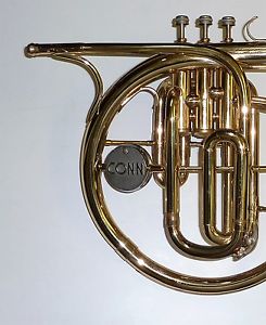 Conn USA Mellophonium mellophone in case with mouthpiece