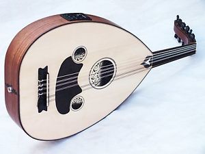 FANO ::    QUALITY HALF CUT ELECTRO ACOUSTIC  OUD UD W/ BELT NEW !!!!!!!!!!!!!!!