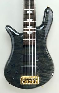 LEFT HANDED Spector EURO5LX Trans-black with Exhibition Quilt Top