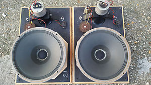 Vitavox Speakers Type AK124 12" Drive Units GP2 Compression Drivers & 1khz Horns