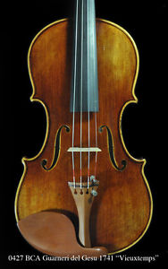 Bench Copy Antique  Guarneri del Gesu 1741 Vieuxtemps Violin WARM TONE!