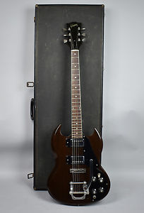 1972 Gibson Vintage SG Deluxe Walnut Finish Electric Guitar USA w/HSC